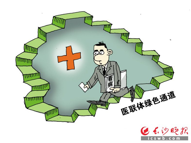 医联体绿色通道 漫画：吴志立