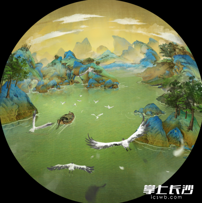 十次数字着色还原青绿山水