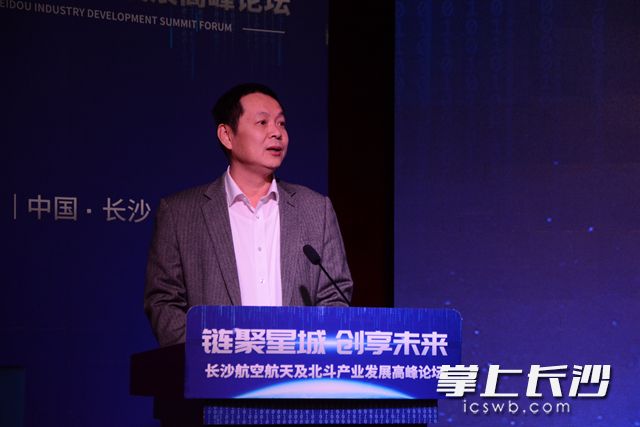 湖南省工业和信息化厅副巡视员倪东海致辞。袁路华 摄