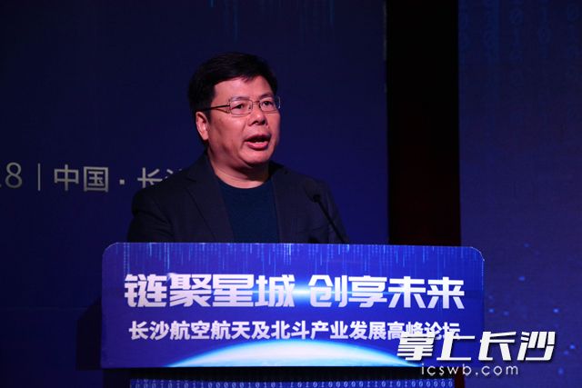 长沙高新区调研员莫一平致辞。袁路华 摄