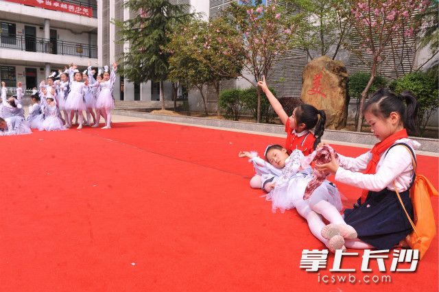 学生通过舞蹈《鸟，鸟，鸟》倡导环保理念。