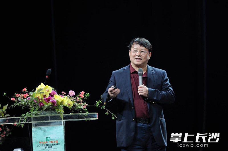 IDG资本全球董事长熊晓鸽演讲。长沙晚报记者 周柏平 王志伟 余劭劼 摄
