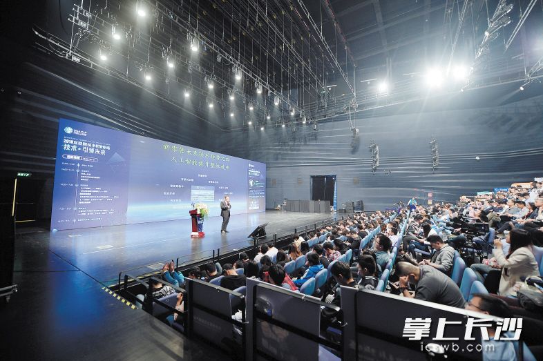 昨日下午，“智能互联 于斯为盛”2018互联网岳麓峰会互联网技术（CTO）专场在梅溪湖国际文化艺术中心举行，邀请国内外一线互联网技术大咖分享交流行业技术和经验。 长沙晚报记者 余劭劼 摄