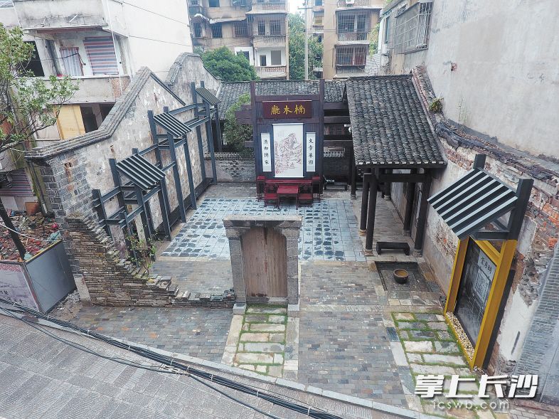 潮宗街历史文化街区将按照“有机更新”模式打造成开放式街区。图为街区内新增的楠木厅公共空间。 长沙晚报记者 陈焕明 通讯员 谷莎 摄影报道