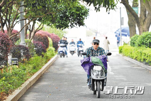 昨日下午，枫林一路上，市民骑着电动车经过。电动自行车“新国标”的实施，对于进一步规范交通秩序、确保交通安全无疑是个利好。
