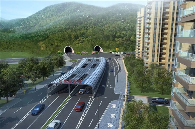 ▲麓景路南延工程岭北效果图