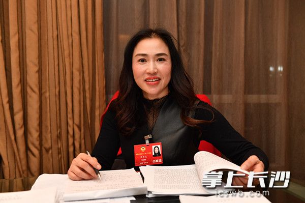 政协委员周奇志。长沙晚报全媒体记者周柏平摄