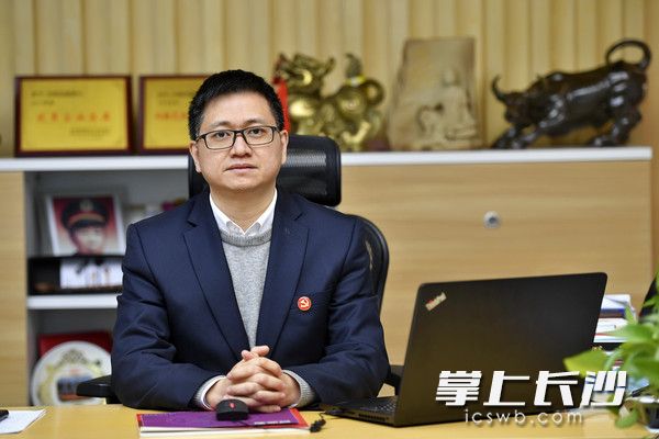 湖南康通电子股份有限公司董事长刘雅浪。  长沙晚报全媒体记者 王志伟 摄