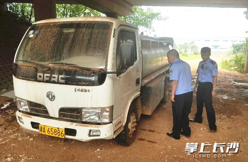 交警找到的失联车辆。