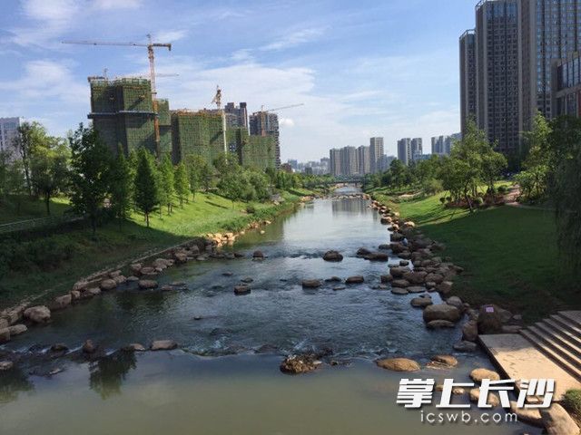 圭塘河流域综合治理目前已取得阶段性成果，生态景观公园成为市民休闲、产业集聚的好去处。 陆文钦 摄