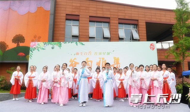 同学们诵读经典。长沙晚报记者 邹麟 摄