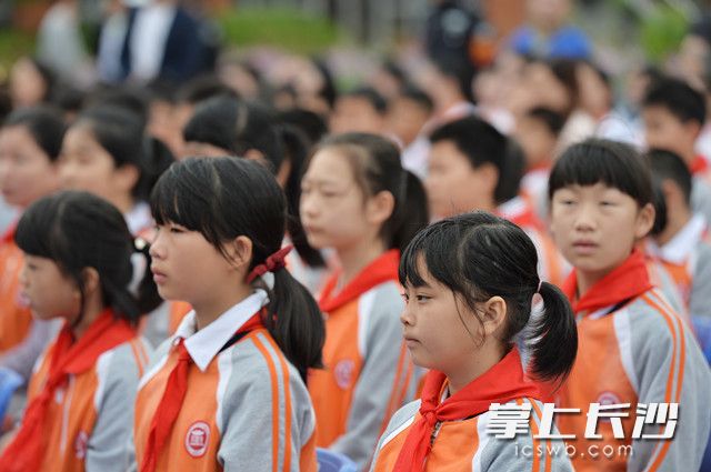 在台下听杨教授演讲的学生们。
