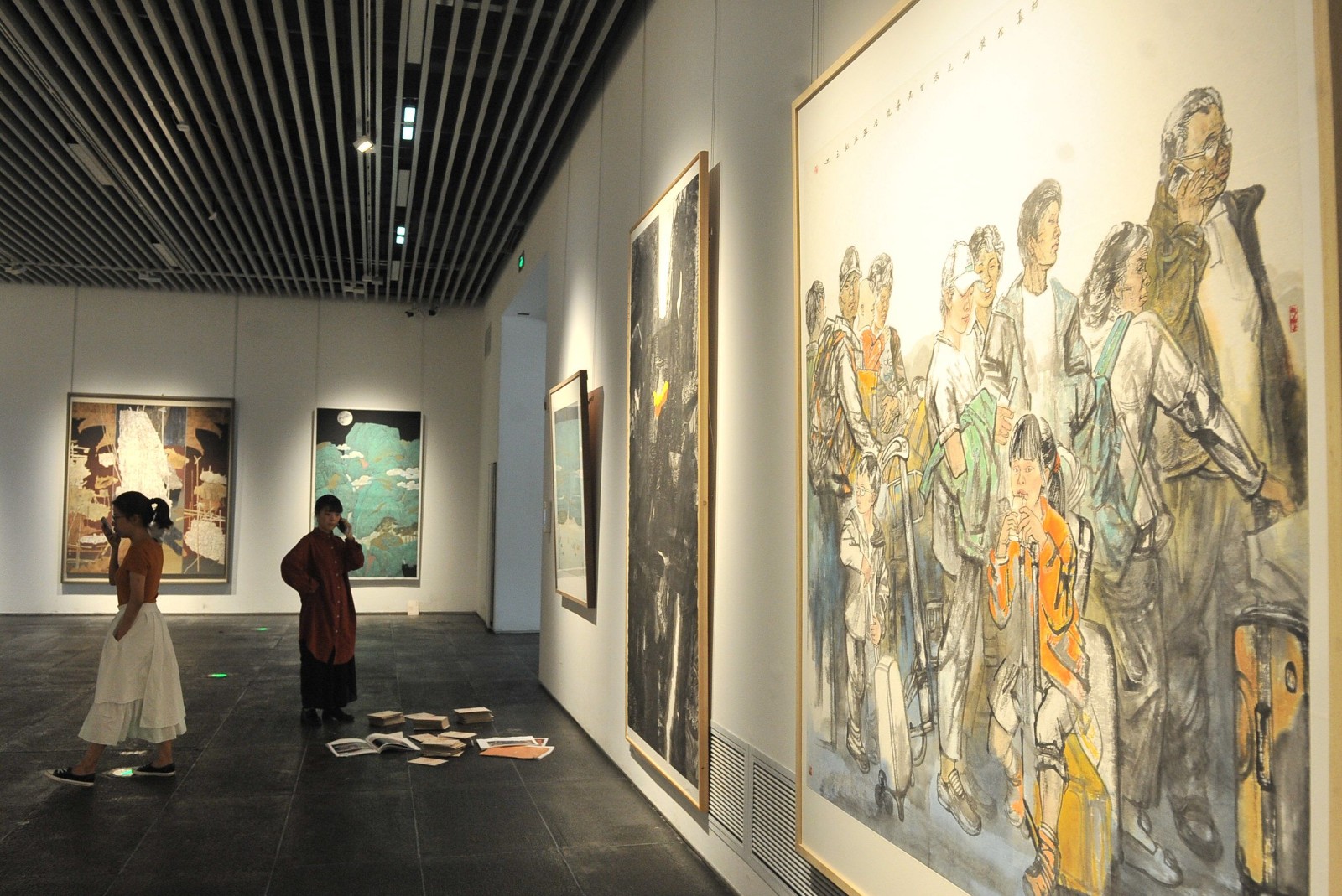 第六届全国画院美术作品展展出作品。