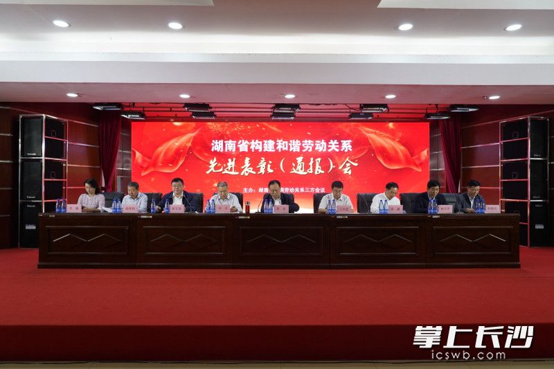 全国模范劳动关系和谐企业巡回演讲活动(湖南站)暨湖南省构建和谐劳动关系先进表彰会在长沙举行。图片均由通讯员　巩如泉摄