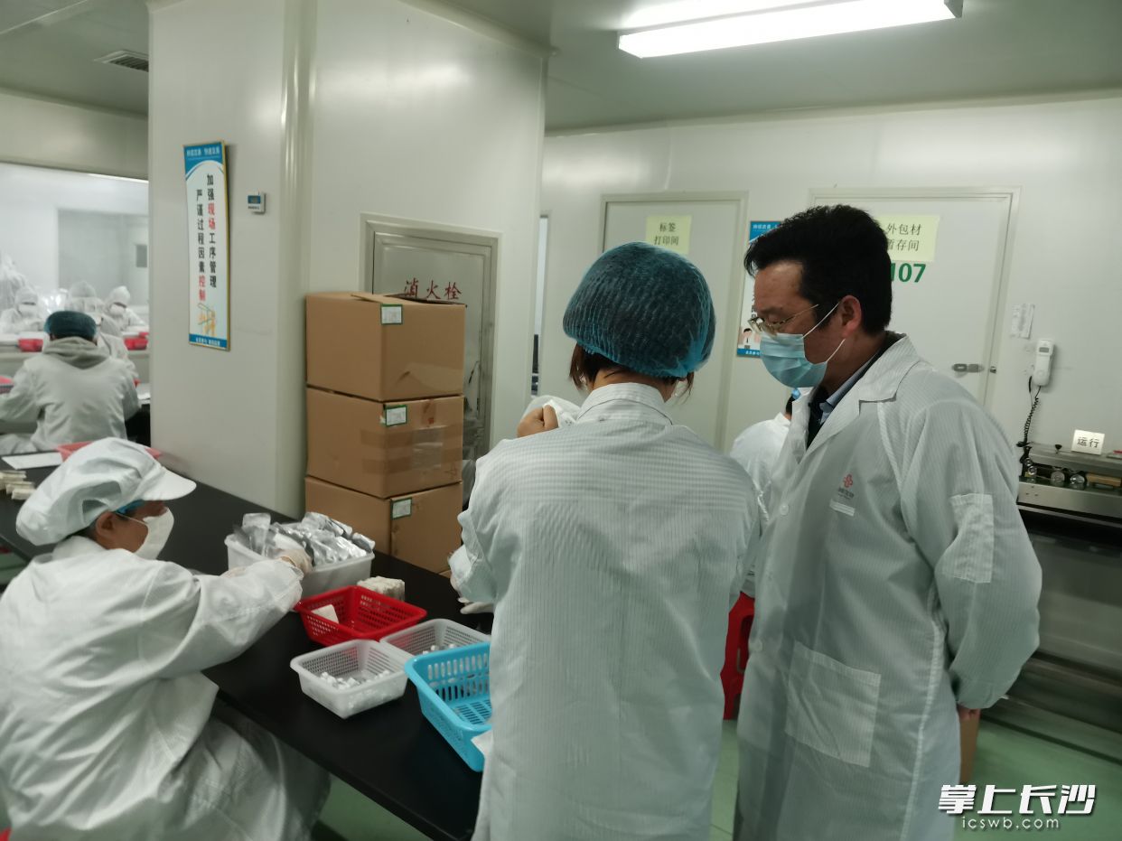 圣湘生物生产区域内的场景。长沙晚报全媒体记者 王斌 摄