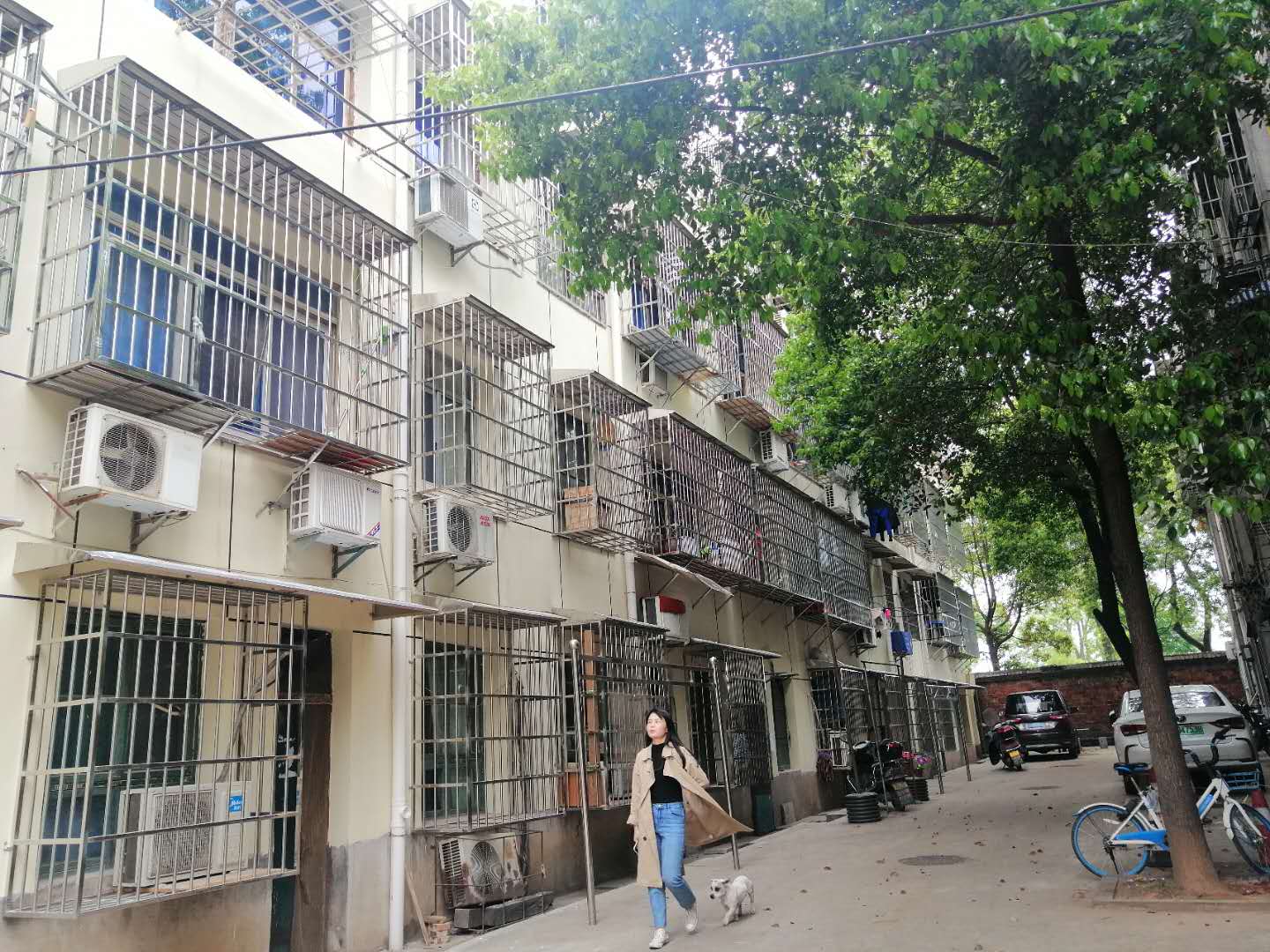 妹子山小区内已改造的老楼，外观清爽，屋顶漏水问题也得到解决。 长沙晚报全媒体记者  胡媛媛  摄