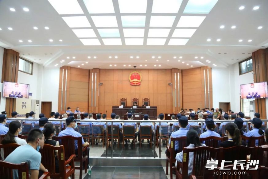 庭审现场。长沙晚报通讯员 许振兴 供图
