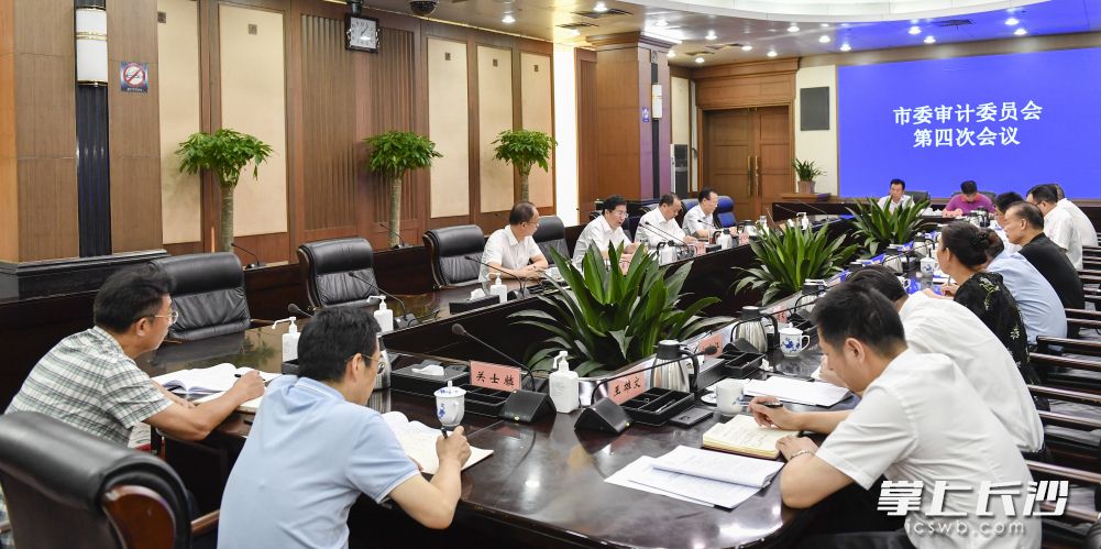 今天上午，市委审计委员会第四次会议召开。长沙晚报全媒体记者 余劭劼 摄