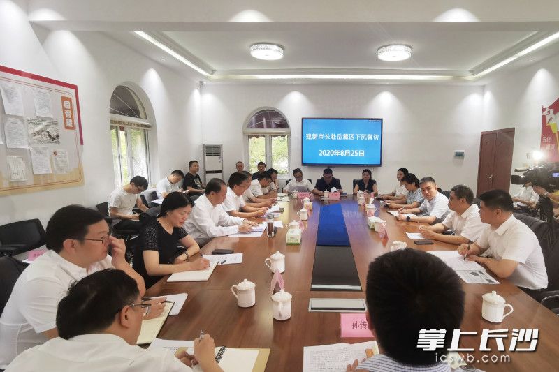 今天上午，市委副书记、市长、湖南湘江新区党工委书记郑建新到岳麓区下沉督访。