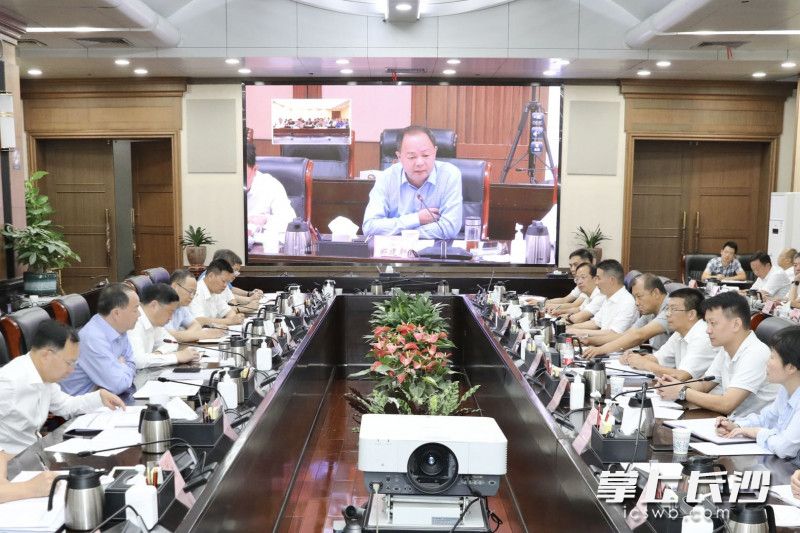 长沙市农村乱占耕地建房问题整治工作暨2020年土地例行督察动员部署电视电话会召开。 刘书勤 摄