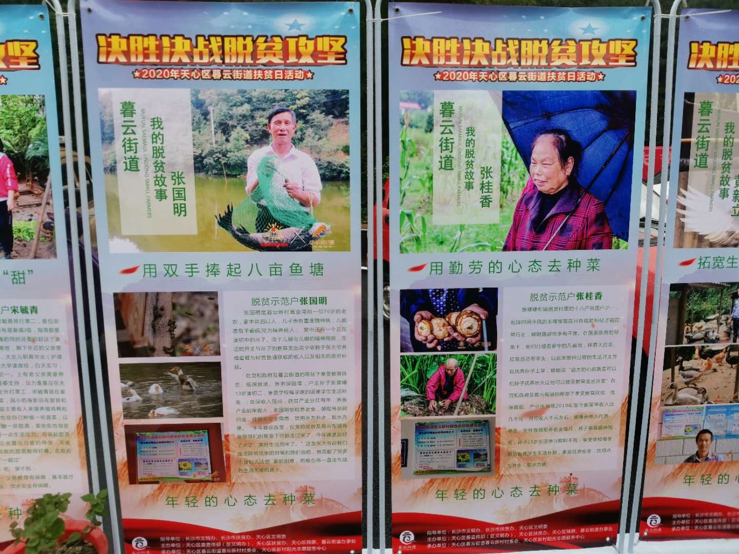 暮云街道脱贫示范户的脱贫产品推广。长沙晚报全媒体记者 王斌 摄