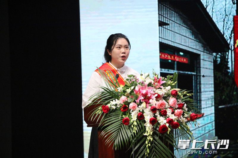长沙学院2017届毕业生赵瑱涵分享自己的经验。 长沙晚报通讯员供图