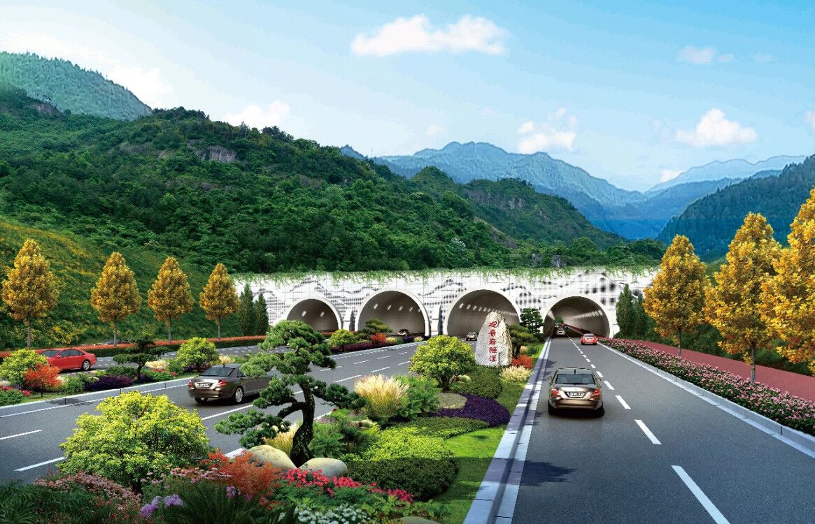 观音岩隧道效果图。