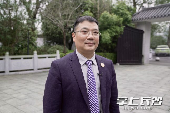 十二届长沙市政协委员唐铁军。全媒体记者 柳静芸 摄