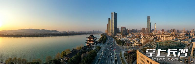 湘江风光。长沙晚报全媒体记者 陈飞 摄
