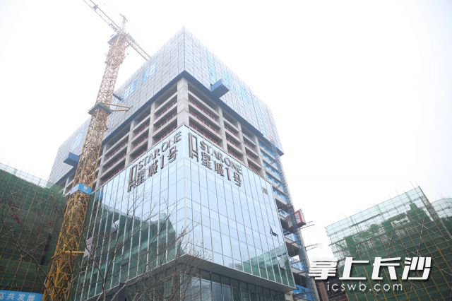 红星片区内，步步高星城天地加紧赶工。长沙晚报通讯员 高兴 摄