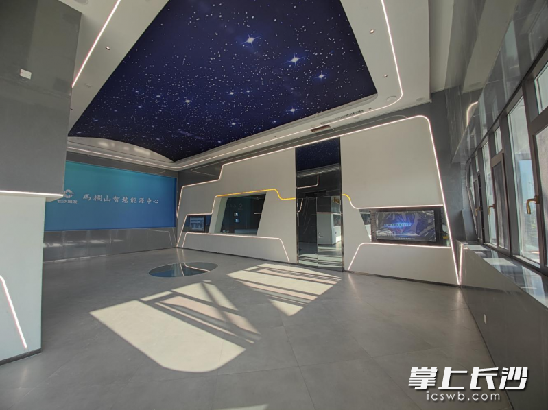 马栏山智慧能源中心一层展厅。