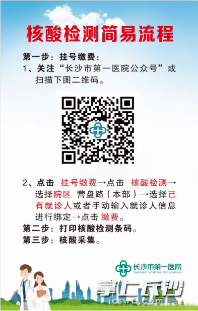 核酸检测简易流程展示板