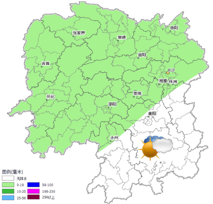 13日20时至14日20时降水预报