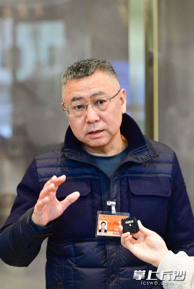 全国政协委员吕焕斌。长沙晚报全媒体记者 王志伟 摄