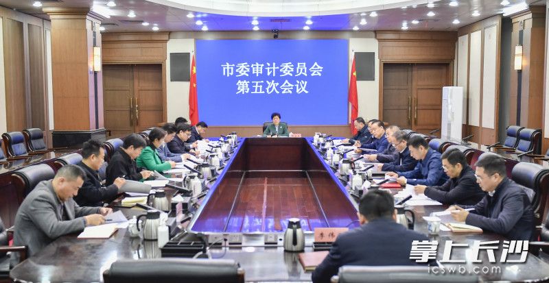 今天上午，市委审计委员会第五次会议举行。长沙晚报全媒体记者 余劭劼 摄