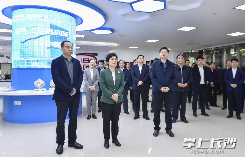 全市一季度重点工作拉练点评走进中国长沙人力资源服务产业园。长沙晚报全媒体记者 余劭劼 摄