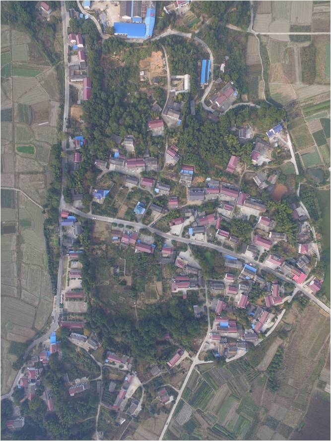 古港古城城址航拍图