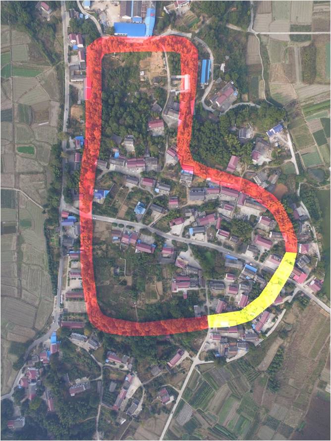 古港古城城址航拍图