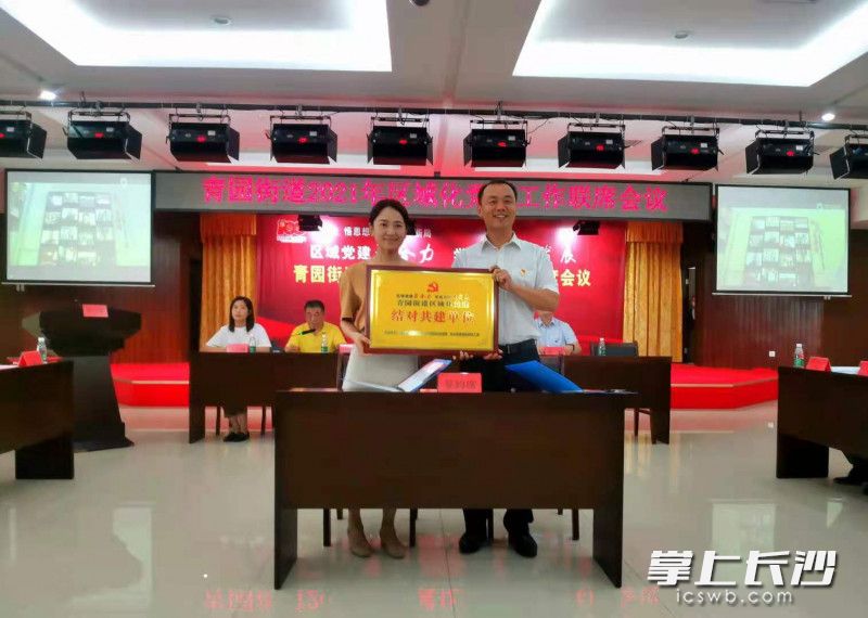 青园街道区域化党建活动现场。长沙晚报全媒体记者 王斌 摄