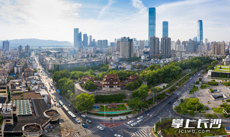 天心阁街区。长沙晚报全媒体记者 陈飞 摄