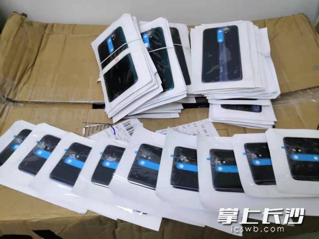 被成某“掐”碎的手机后盖。