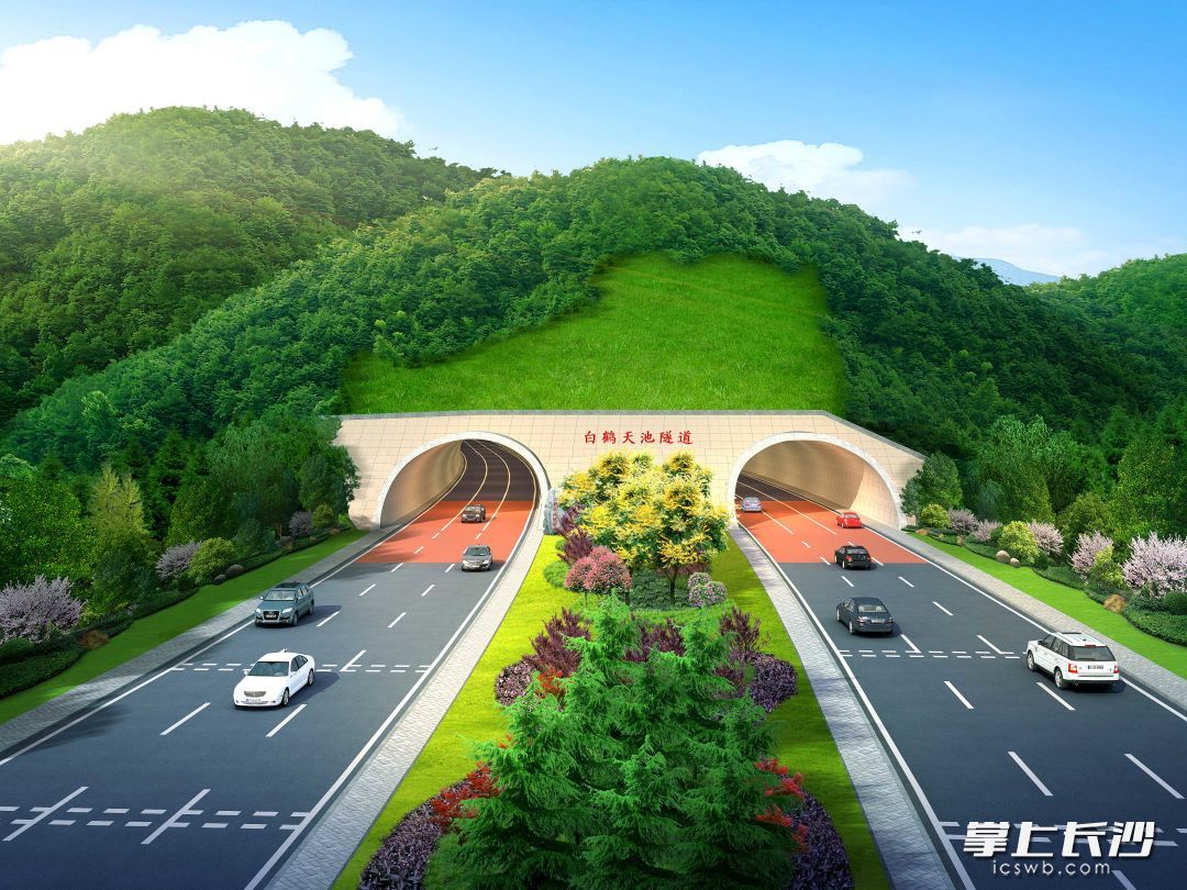 梅浦联络线（学湖路-香格里大道）隧道段目前已完成招投标，即将开工。均为湘江集团供图