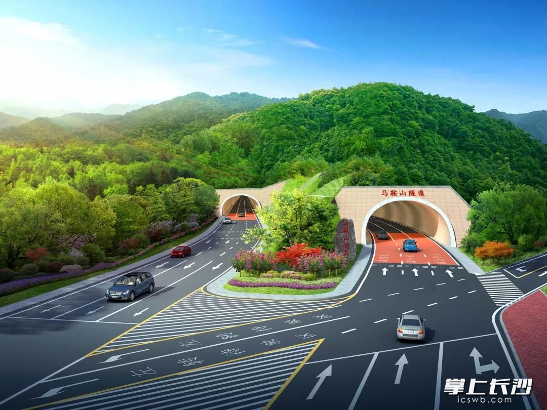 梅浦联络线马鞍山隧道设计效果图。