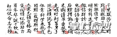 中国驻利比里亚大使馆李江参赞对中南大学湘雅三医院两位专家跨国援助抗疫之行的题词。