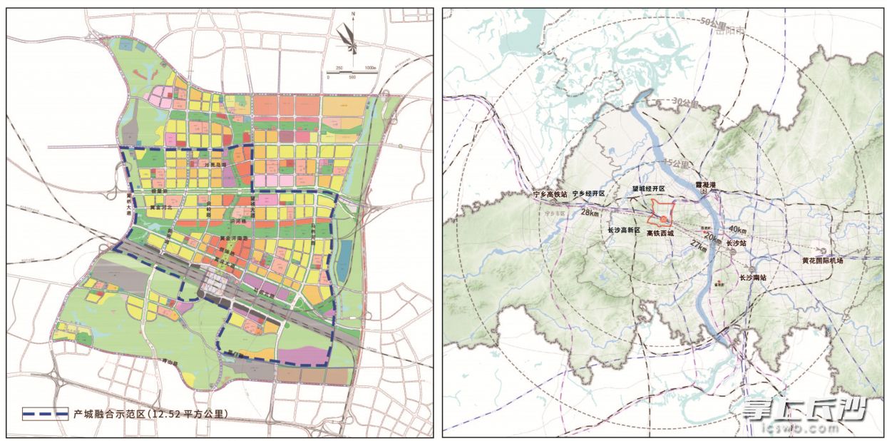 高铁西城区位图