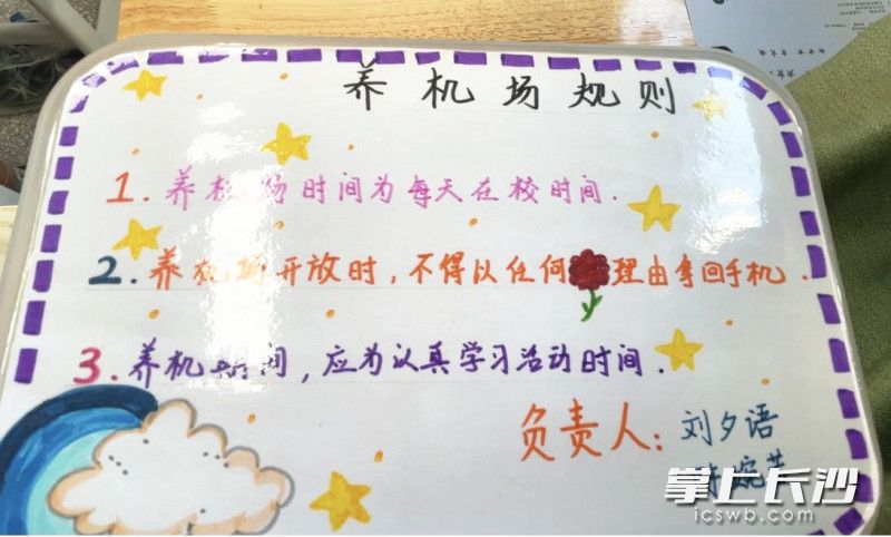 青园教育集团友谊校区的每个班级都有一个“养机场”。长沙晚报全媒体记者 刘俊 摄