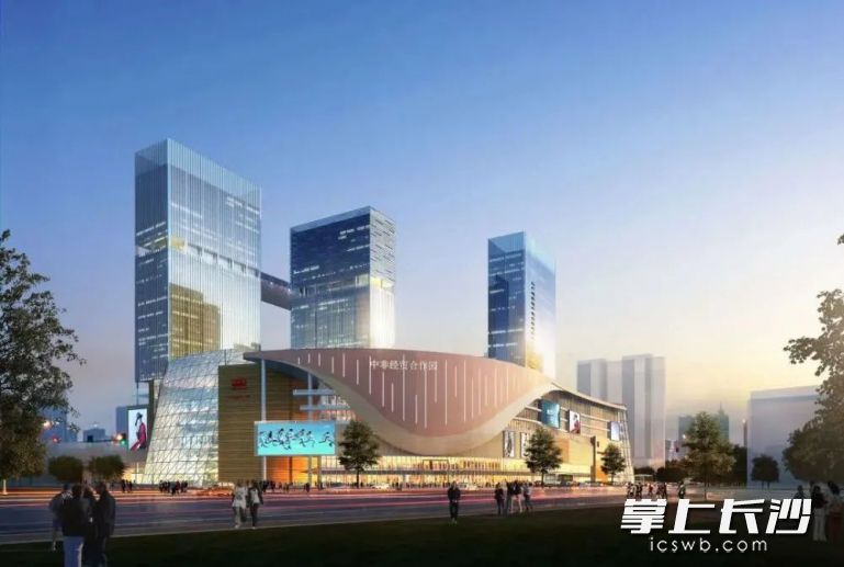 中非经贸合作促进创新示范园效果图。