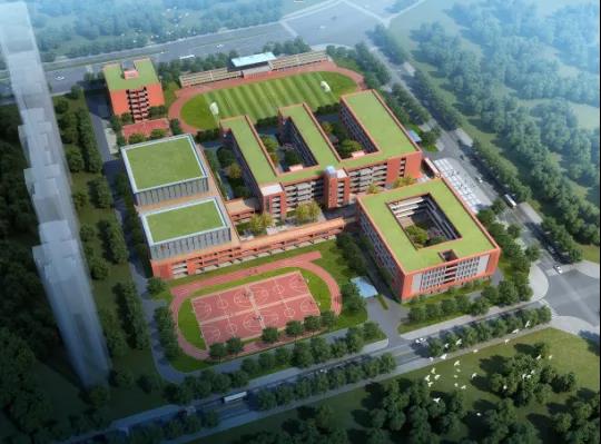 雅礼实验望城学校效果图。 雅礼实验望城学校效果图。