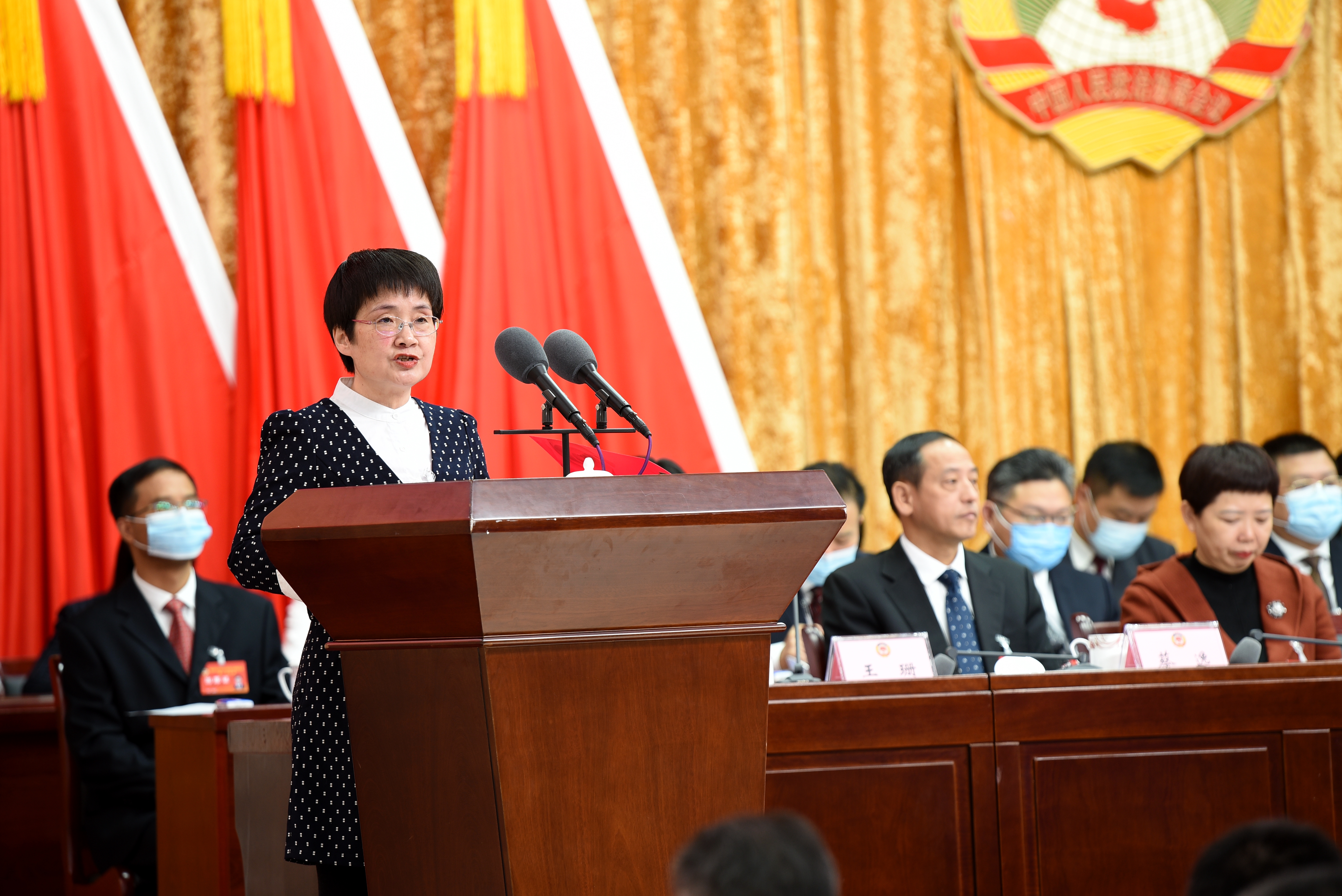 政协长沙市天心区第六届委员会第一次会议现场。 长沙晚报通讯员 张琼 摄