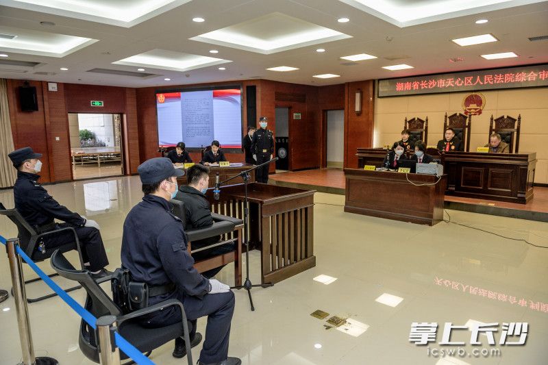 庭审现场。均为长沙晚报全媒体记者 陈飞 摄